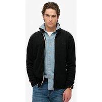 Superdry Essential Logo Zip Track Top-Black
