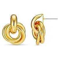 Orelia Statement Interlocking Earrings