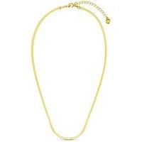 Orelia Flat Snake Chain Necklace