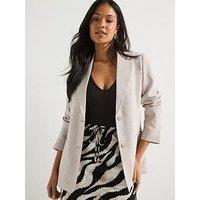 Vero Moda Cassidy Long Sleeve Loose Blazer - Cream