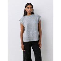 Finery Ava Knitted Vest - Grey