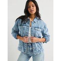 Only Oversized Denim Jacket - Light Blue