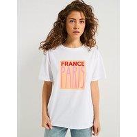 Pieces Short Sleeve Oversize T-Shirt - White