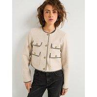Vero Moda Button Detail Jacket - Beige
