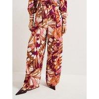 Vero Moda Linea Mid Waist Wide Leg Woven Pants - Multi