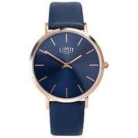Limit Womens Blue Polyurethane Strap With Blue Dial Analogue Watch