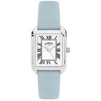 Limit Womens Classic Blue Polyurethane Strap With Silver Dial Analogue Watch