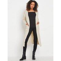 M&Co Maxi Cable Cardigan - Natural