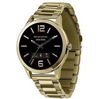Reflex Active Series 31 Gold Stainless Steel Strap Amoled Smart Calling Watch