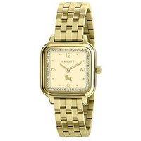 Radley Square Gold Plated Bracelet Stone Set Watch