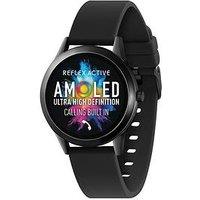 Reflex Active Series 31 Black Silicone Amoled Smart Calling Watch