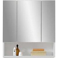 Julian Bowen Mandy Mirrored 3 Door Cabinet