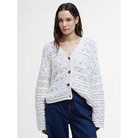 Barbour Isla Knitted Cardigan - White