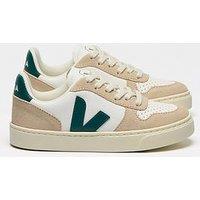 Veja Junior Small V-10 Laces Trainers - Beige