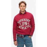 Superdry Original Athletic Printed Sweat Top - Red