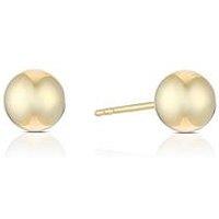 Ernest Jones 9Ct Yellow Gold 6Mm Ball Stud Earrings