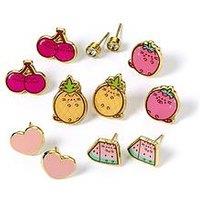 Pusheen The Cat Fruits Themed Stud Earring Set
