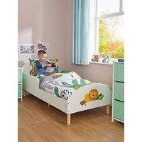 Liberty House White Toddler Bed With Lion Decal