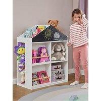 Liberty House Kids White Blackboard Bookcase And Storage Cabinet