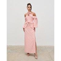 Pretty Lavish Nalani Corsage Ruffle Maxi Dress - Ditsy Floral