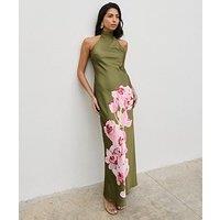 Pretty Lavish Kiara Halterneck Maxi Dress - Multi