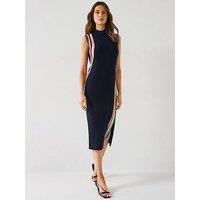 Ps Paul Smith Swirl Knitted Dress - Blue
