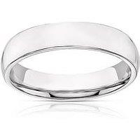 H. Samuel 9Ct White Gold 4Mm Extra Heavy Court Wedding Ring