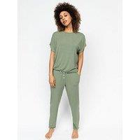Cyberjammies Lea Sage Green Slouch Jersey Cap Slv Pyjama Top