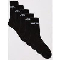 Jack & Jones Tennis Socks 5 Pack- Black