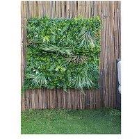 Scottish Everlastings Outdoor 100X100Cm Artificial Living Wall Panel - Mixed Grasses