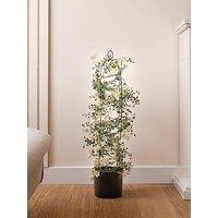 Scottish Everlastings Outdoor 76Cm Artificial Climbing Plant Obelisk In White