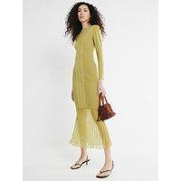 River Island Knit Hybrid Maxi Dress - Lime