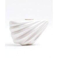 River Island Shell Clutch Bag - Cream
