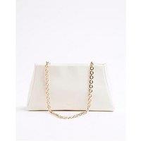 River Island Frame Top Clutch - White