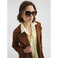 River Island Cateye Laid On Lens - Tortoise