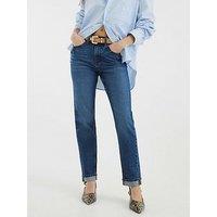 River Island Mom Sculpt Jean - Dark Denim