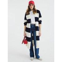 River Island Stripe Maxi Cardigan - Blue