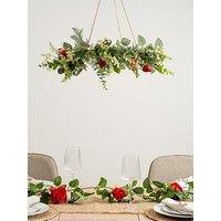 Scottish Everlastings 50Cm Artificial Hanging Strawberry Wreath