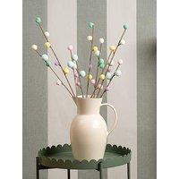 Scottish Everlastings Set Of 3 Pastel Pom Pom Stem Decorations - 65 Cm