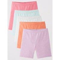 Mini V By Very Girls 5 Pack Cycling Shorts - Multi