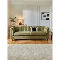 Very Home Guild 3 Seater Fabric Sofa - Olive