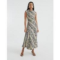 River Island Cowl Neck Midaxi Dress - Cream