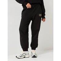 Ea7 Emporio Armani Train Visbility Logo Joggers - Black