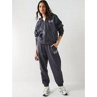 Ea7 Emporio Armani Train Visibility Zip Through Hoody And Jogger Tracksuit - Grey