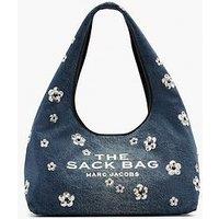 Marc Jacobs The Sack Denim Sequin Daisy Bag - Blue