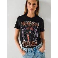 Versace Jeans Couture Tiger Logo T-Shirt - Black