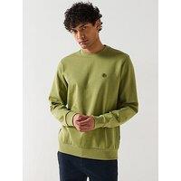 Boss Sharpe 01 Regular Fit Nickel Logo Crew Sweat - Light Green