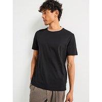 Boss H-Tessler Mercerised Cotton Slim Fit T-Shirt - Black