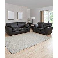 Very Home Sona 3 + 2 Seater Leather Sofa Set (Buy & Save!)