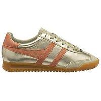 Gola Women'S Torpedo Glimmer Trainers - Gold/Pink